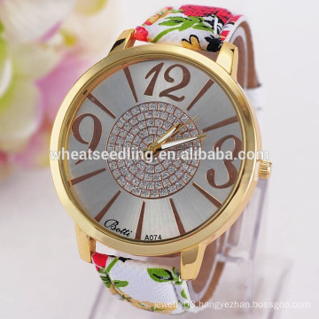 Large dial elegant fashion watch women